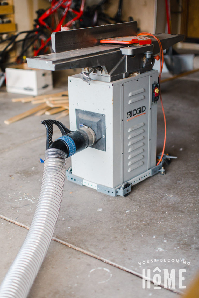 Portable Dust Collection Dust Right Handle on Jointer House Home