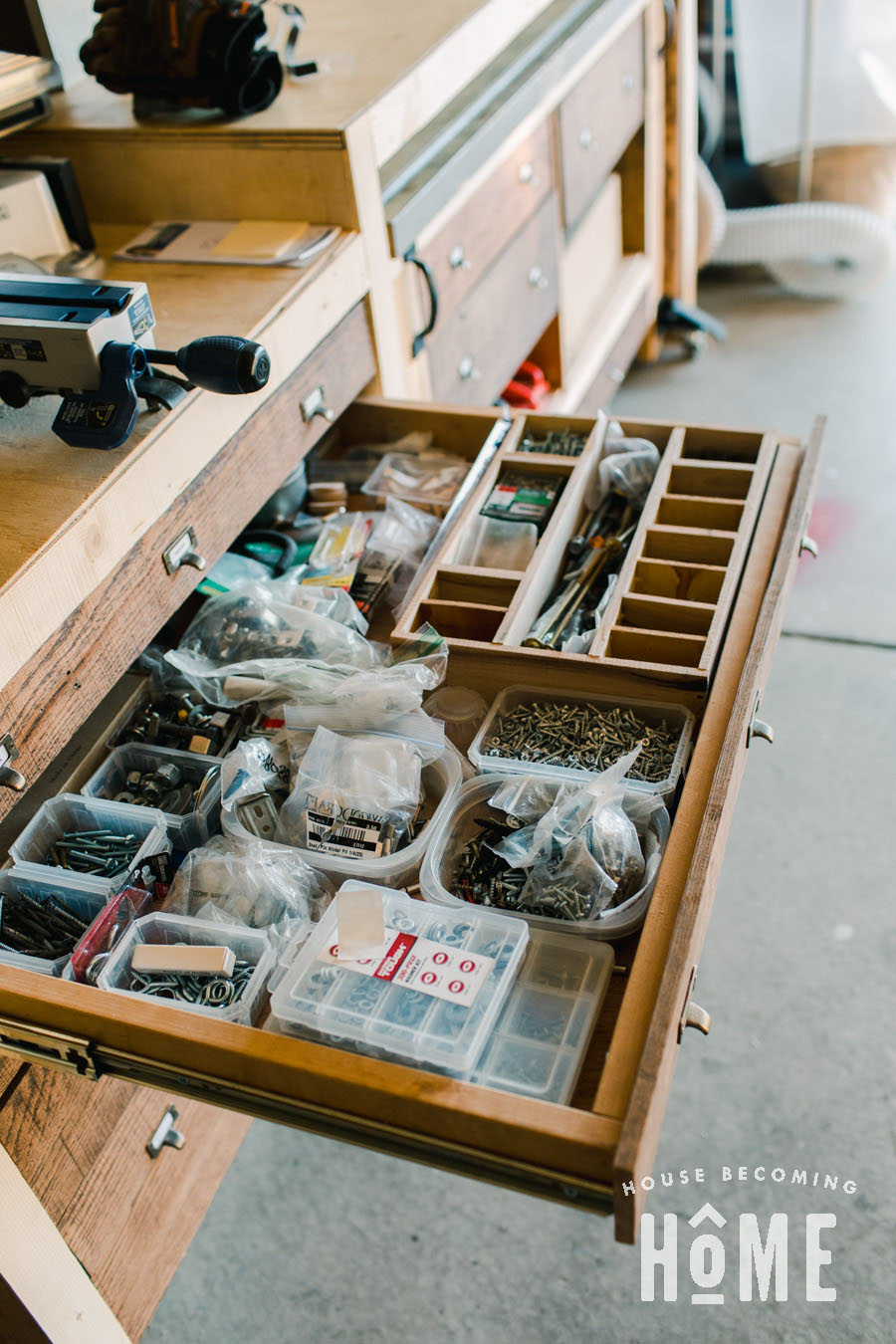 DIY Hardware Storage 