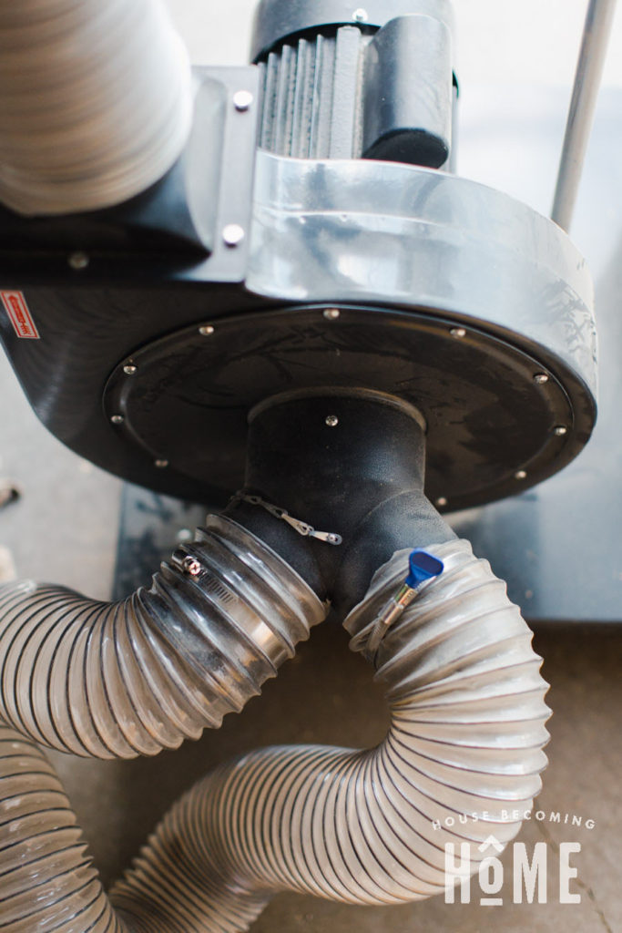 Central Machinery Dust Collector Inlet - House Becoming Home