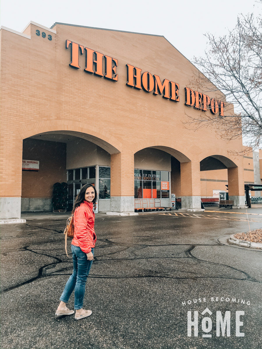 Entering Home Depot for Order PIckup