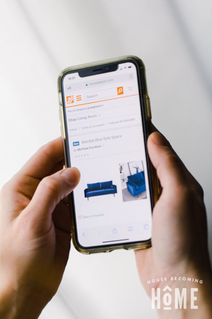 orderFromPhoneHomeDepot House Home