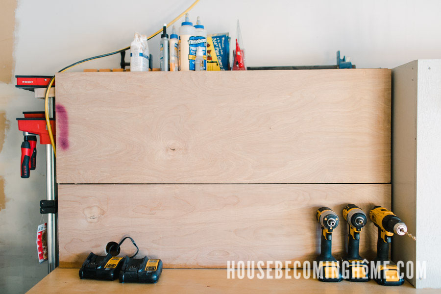 Closed Cabinet Garage Workshop