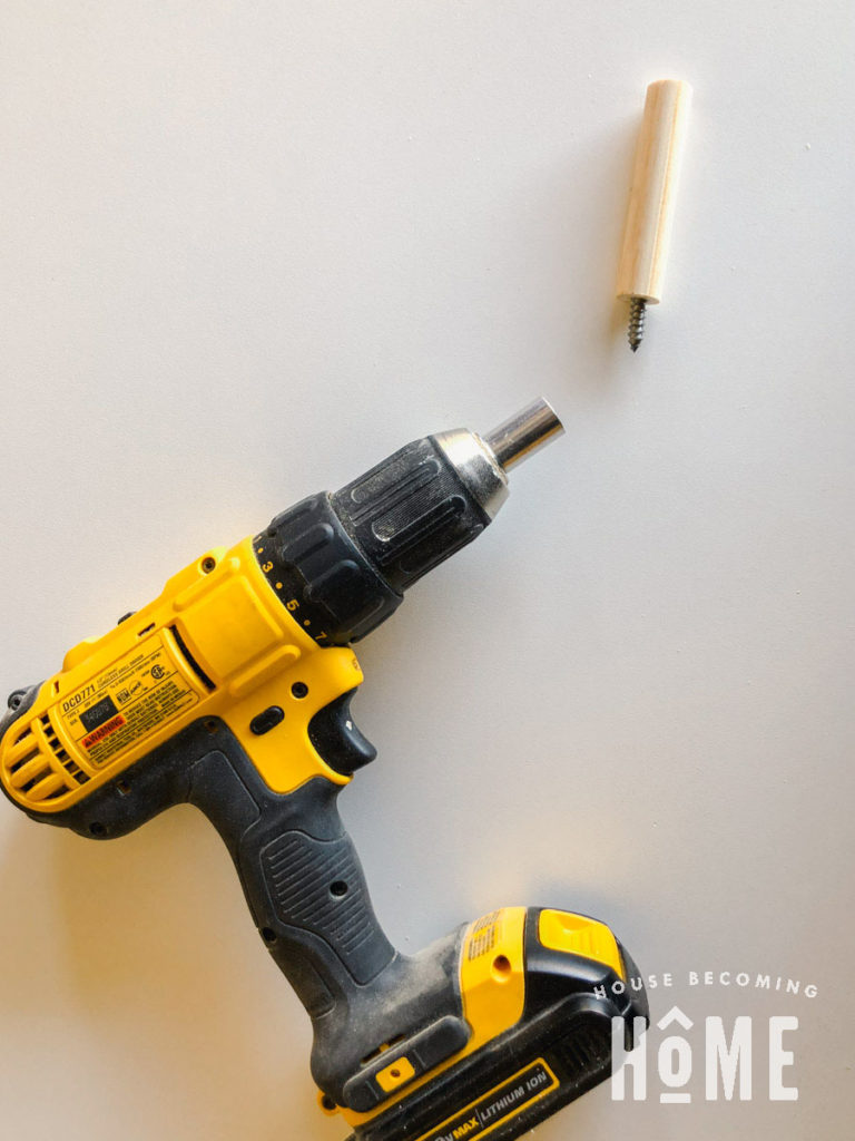 Adding Two Sided Screw to Dowel House Home