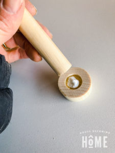 Gluing Parts of Wooden DIY Coat Hook_