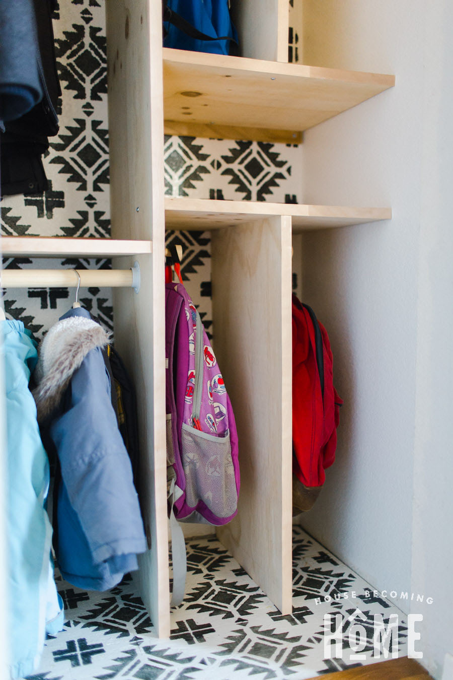 DIY Coat Closet Organization - House Becoming Home