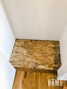 Stencil Floor Coat Closet