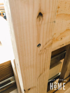 Attach Plywood Panel to Side of Bunk Bed with Countersunk Screws