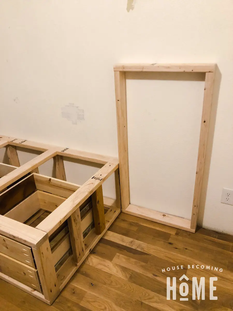 Build Center Section for Built in Offset Bunk Beds