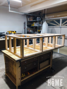 Completed Frame for Bottom Bunk with Drawers