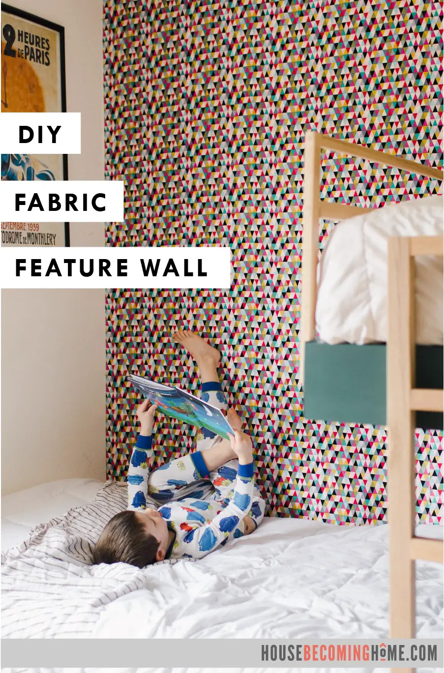 Temporary Wall Covering with Fabric