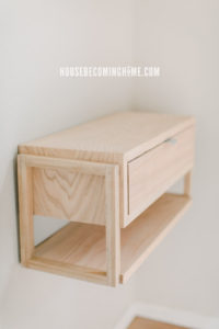DIY Modern Floating Nightstand with Drawer