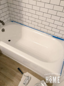 Fixing Worn Areas in Painted Bathtub