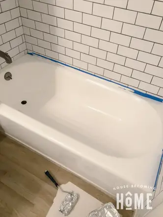 Painted Bathtub One Year Later, Can You Repaint An Old Bathtub