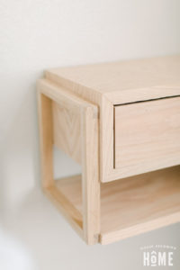 Nightstand with Shelf and Drawer
