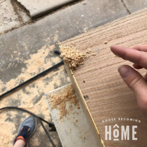 Using Sawdust to Fix Mitered Edges that Don't Perfectly Meet