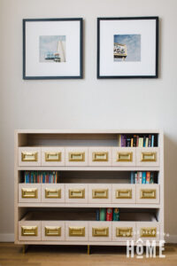 Build a Catalog Bookcase with Brass Legs