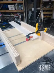 Use Crosscut Sled to Cut Grooves in Drawer Front