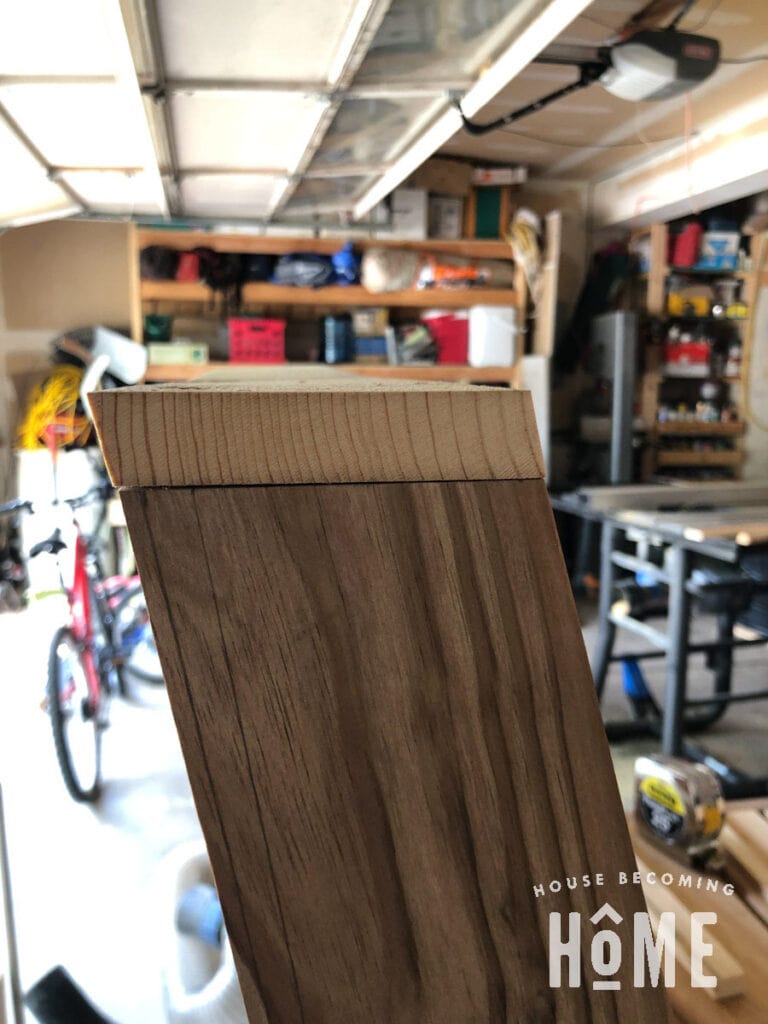 Beveled Edges of Chair Back Top