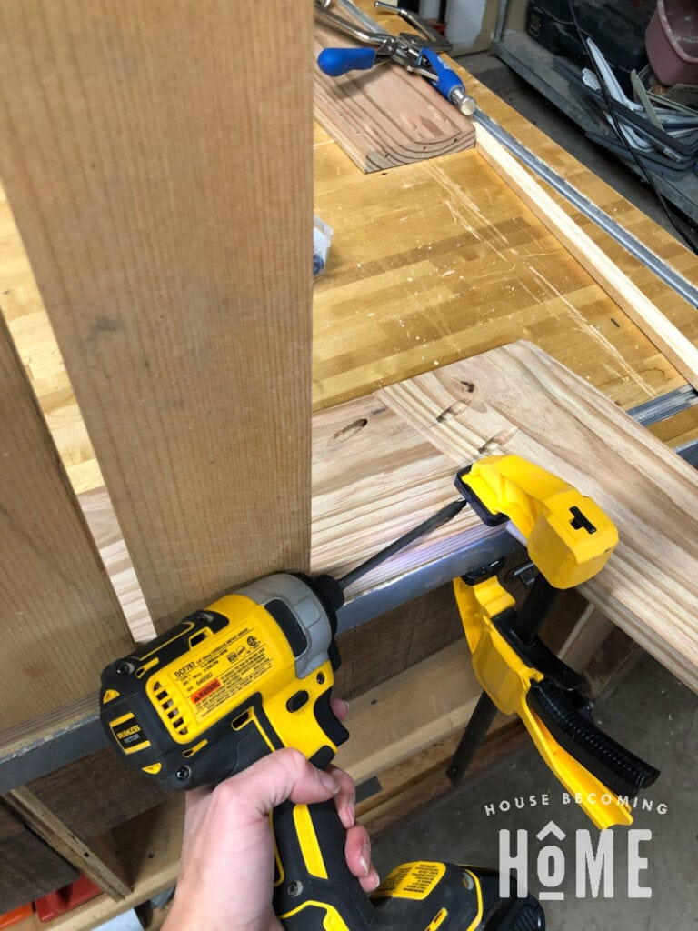 Joining Chair Sides with Pocket Screws