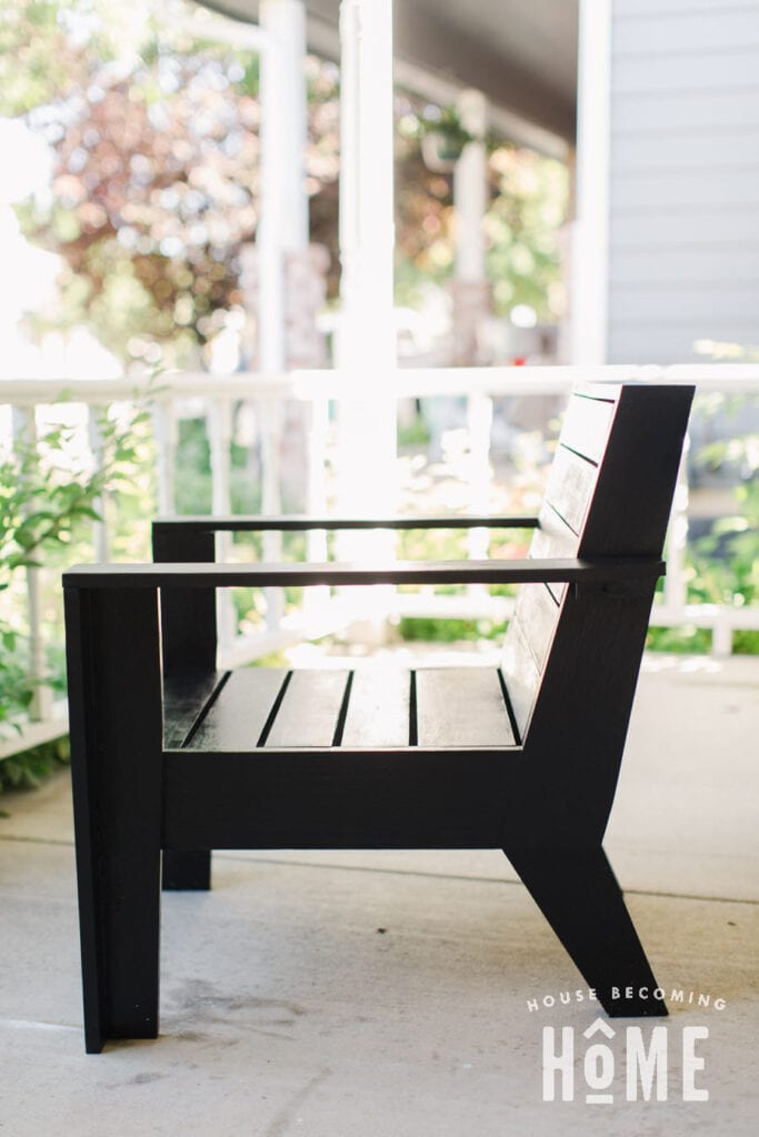 Modern Adirondack Chair Side View