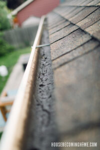 Cleaning House Rain Gutters