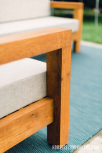 Close Up Modern L Couch Outdoor