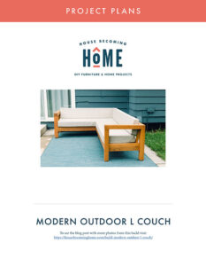 L Couch Woodworking Plans