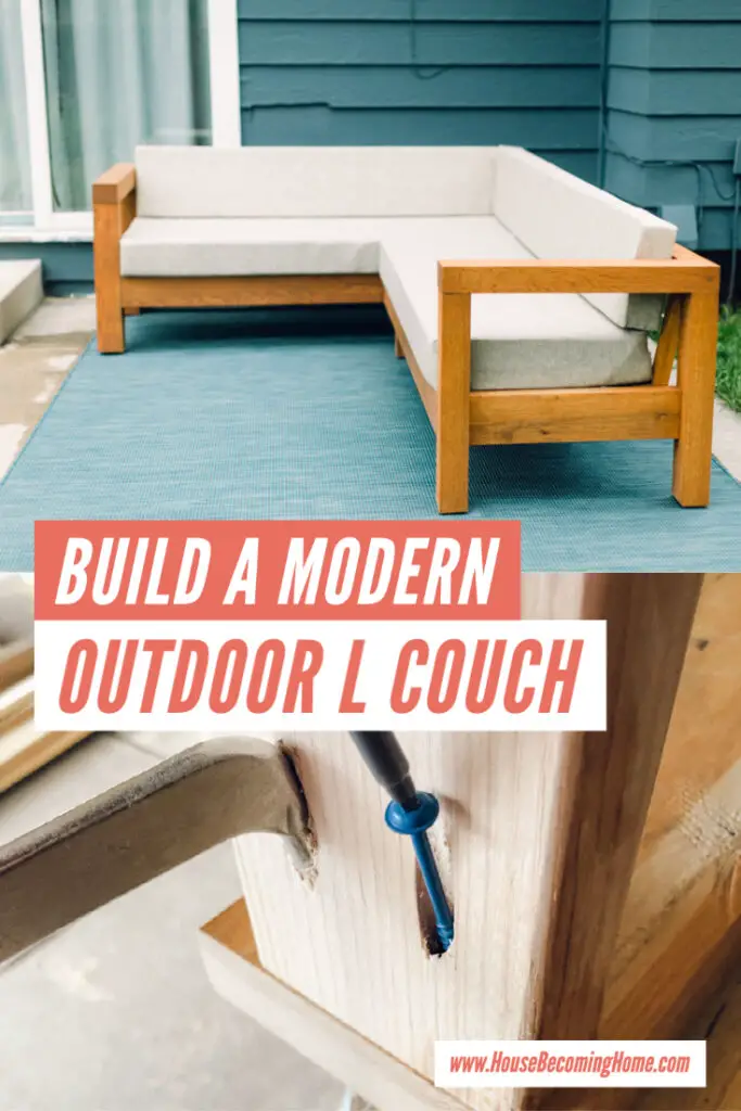 Build a Modern Outdoor L Couch