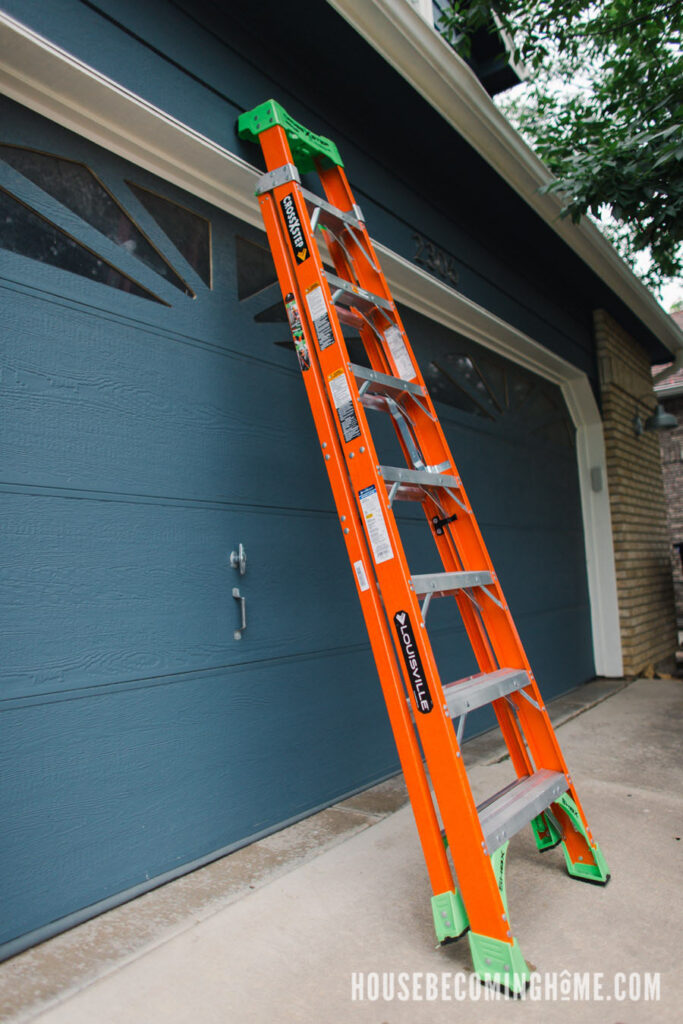 Multi Use Ladder Doubles as Shelf Ladder When Locked