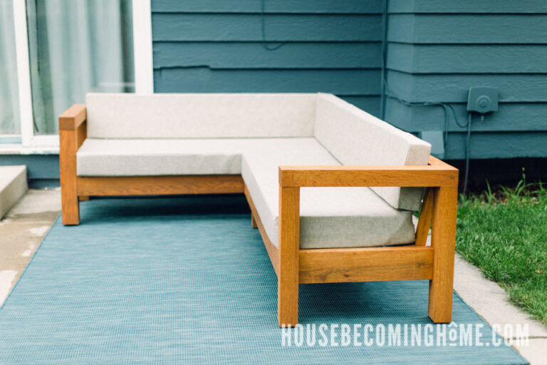 Build A Modern Outdoor L Couch House Home