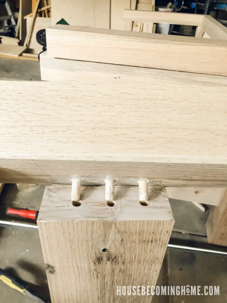 Wood Glue and Dowel Joinery Legs