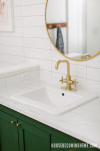 Brushed Gold Bathroom Faucet
