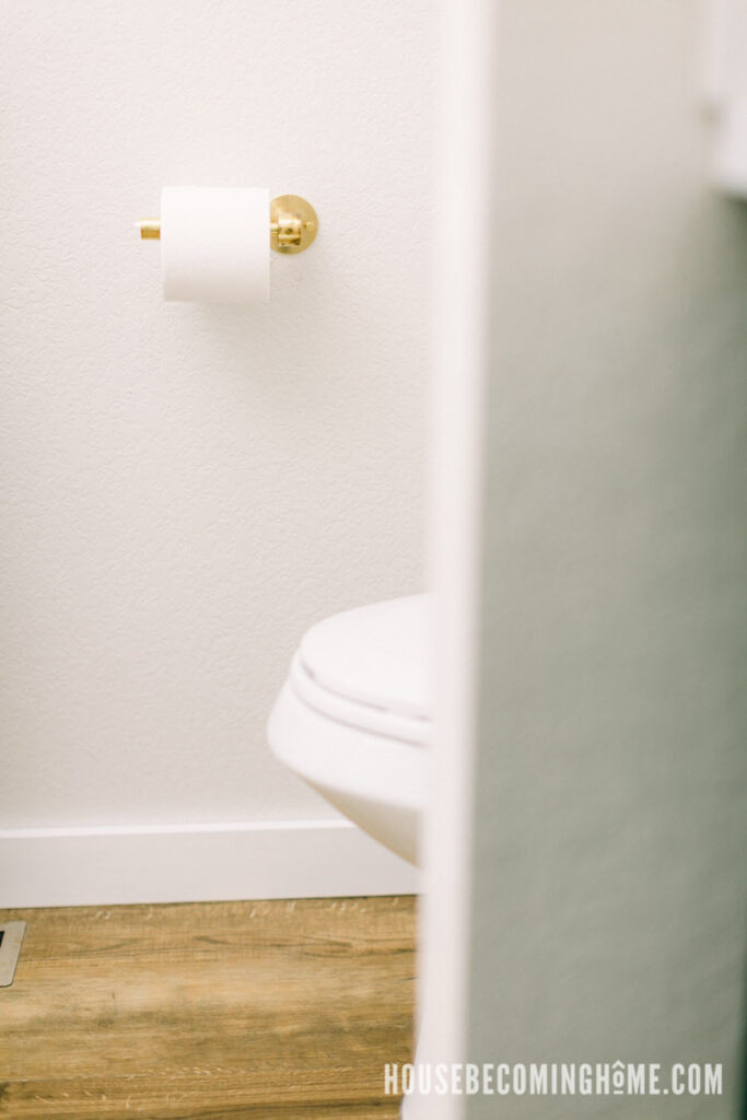 DIY Brass Toilet Paper Holder