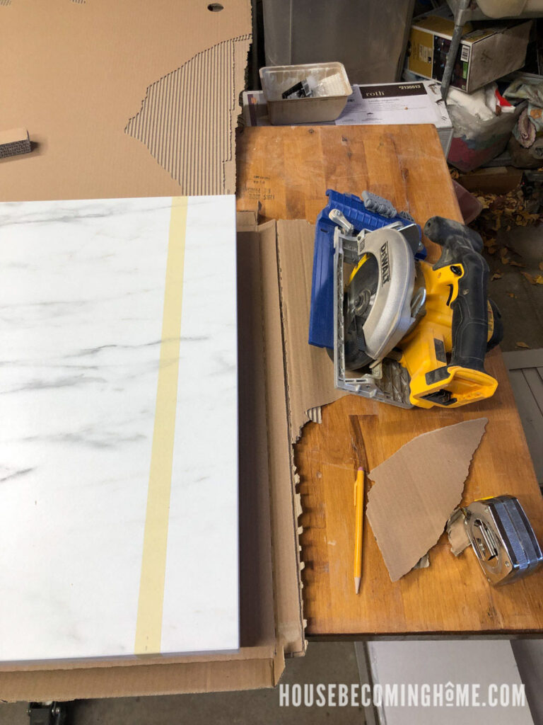 Laminate Countertop Cutting