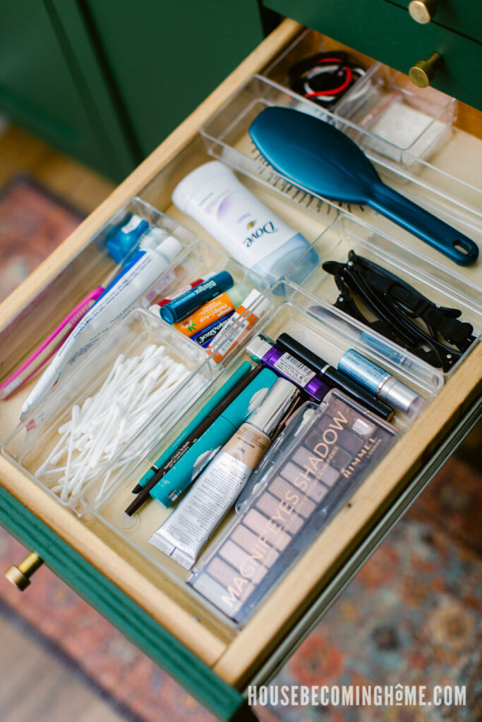 Plastic Organizers for Master Bathroom Vanity_